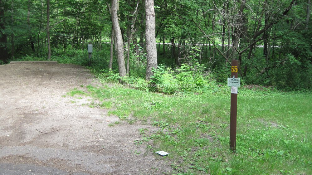 Photo of Campsite 55e in Lakeview Campground at Sibley State Park